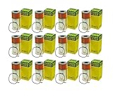 Set of 12 Engine Oil Filters For W123 W126 W115 W116 2.4L 3.0L