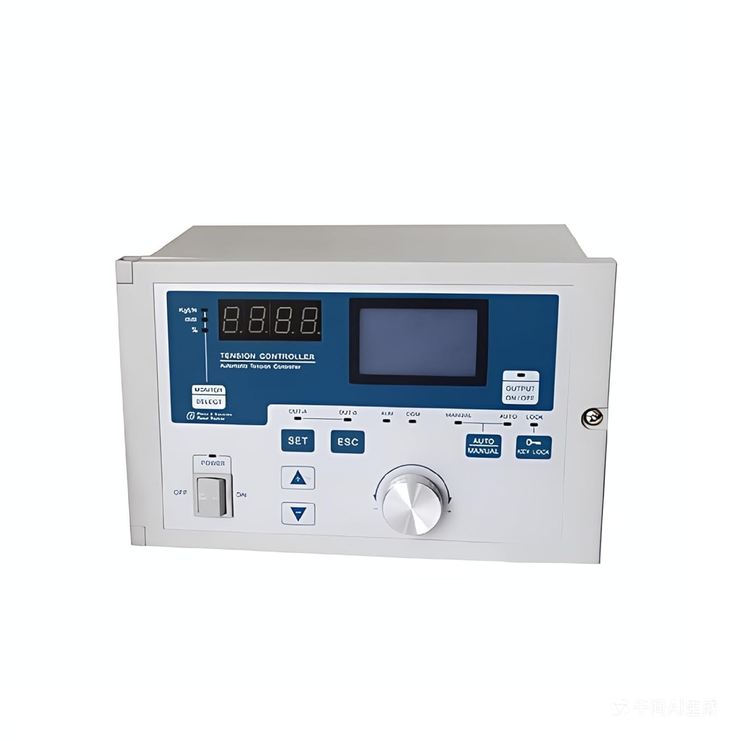 Web Tension Controller, Automatic Tension Control System for Magnetic Particle Clutch & Brake, LCD Display, Dual Analog Output (Tension Detector : 500Nm)