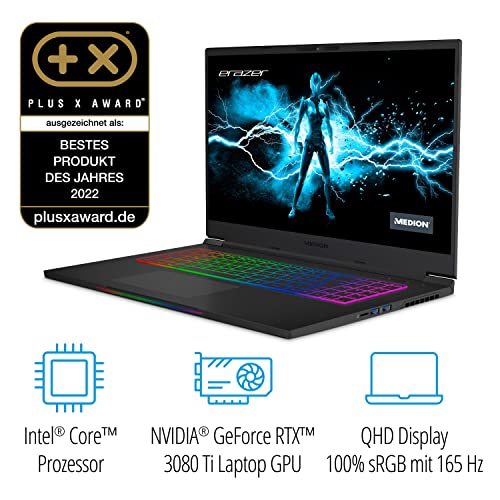 Gaming-Laptop Medion Erazer Beast X30 mit Intel Core i9 und RTX 3080 Ti