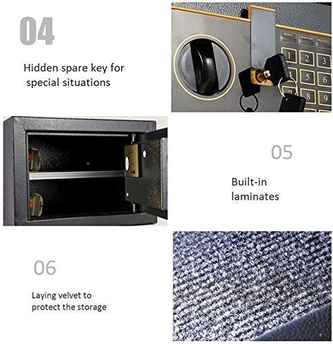 Code de sécurité 1-10 chiffres pour coffre-fort à partition amovible - 5