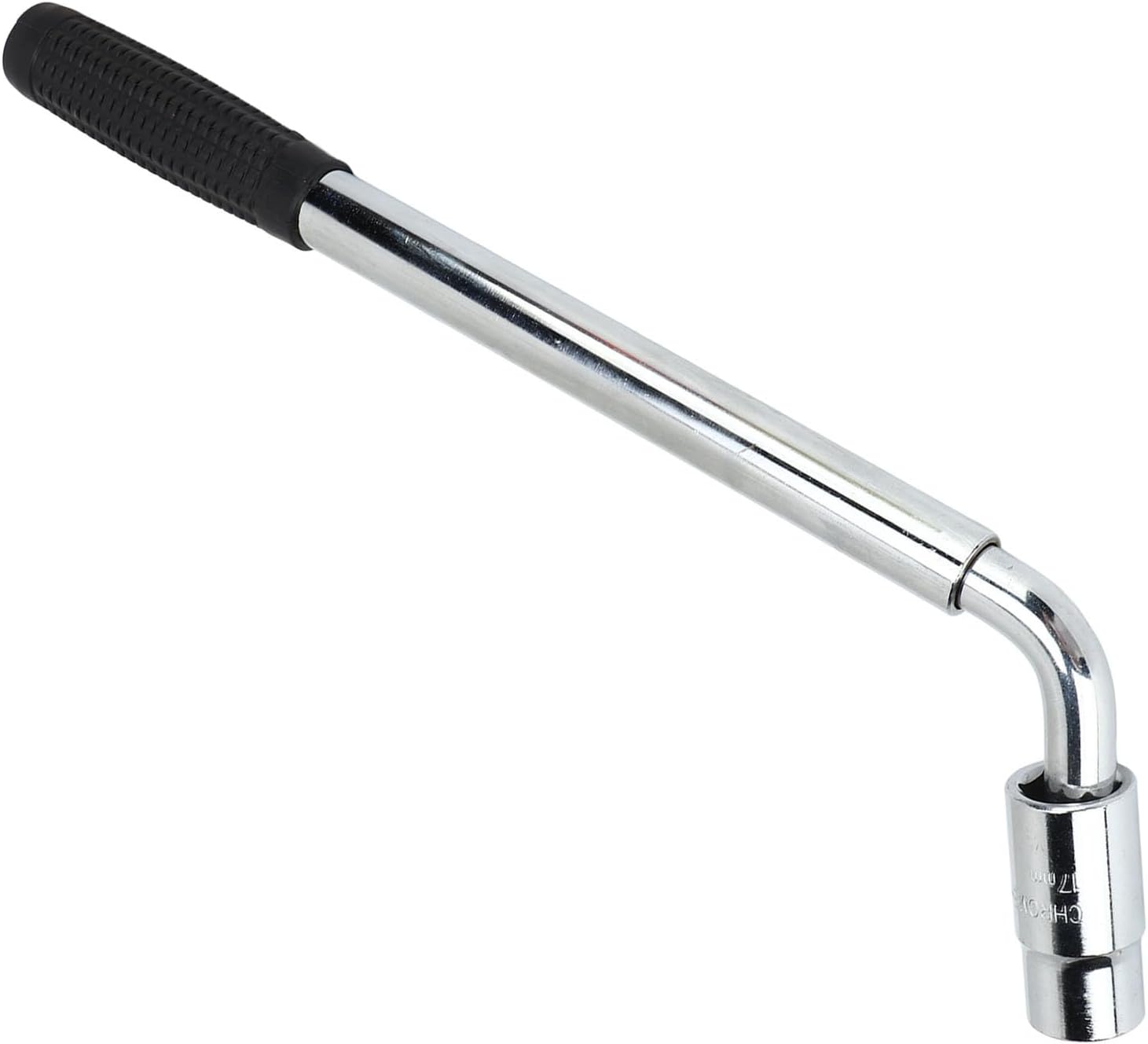 Telescoping Lug Wrench with 2 Sockets 17 19mm 21 23mm Universal Extendable Wheel Wrench Chrome Vanadium Steel Alloy