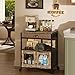 X-cosrack Coffee Bar Cabinet，3 Tiers Kitchen Coffee Cart with Drawer for The Home, Movable Farmhouse Ktichen Station Table on Wheels for Living Room, Entryway, Dining Room, Kitchen
