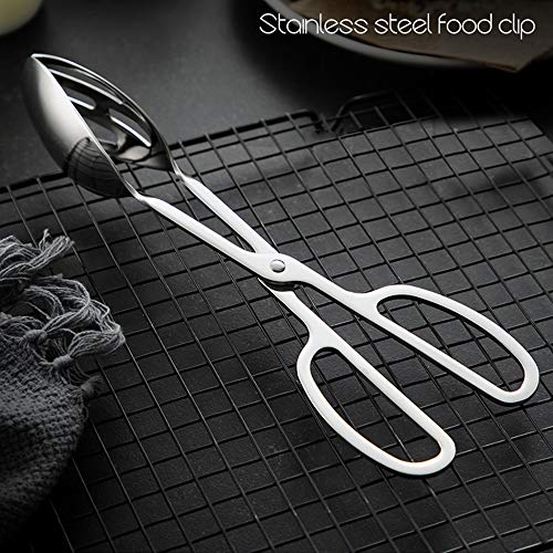 2-pack buffettang, AUHOTA roestvrijstalen saladetang (sterke grijpen en multifunctioneel), caketang broodtang verdikking… - Afbeelding 6