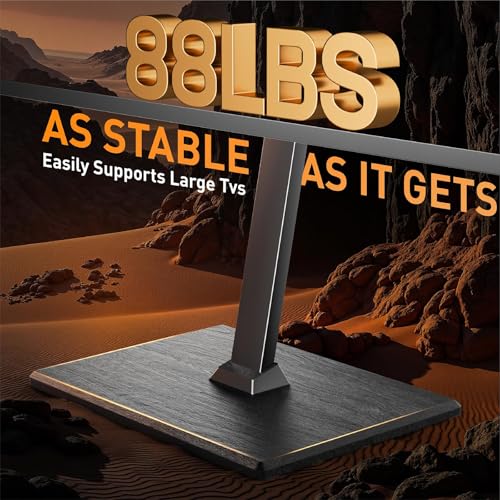 Image of Perlegear Rolling TV Stand with Power Outlet for 30-70 inch TVs, 88 lbs
