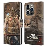 Sistema de cierre magnético Head Case Designs Licenciado Oficialmente For Honor Raider Caracteres Carcasa de Cuero Tipo Libro Compatible con Apple iPhone 14 Pro