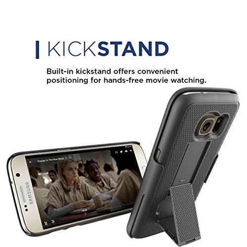 Encased® (Ultra-Slim) Belt Clip Holster Case For Samsung Galaxy S7 - Smooth Black #TOP5