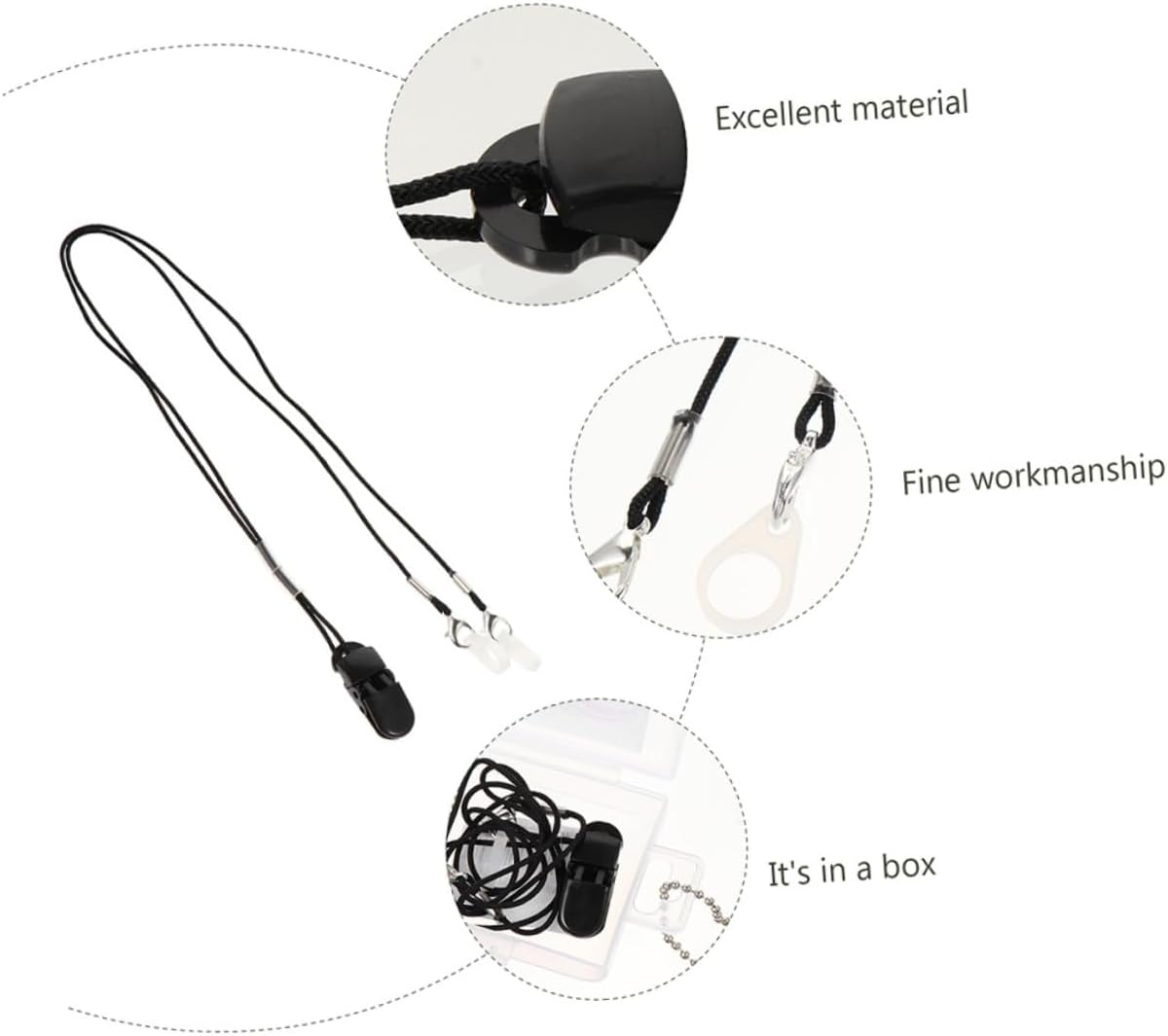 Didiseaon 2Pcs Fixation Strap Comfortable Lanyard for Practical Retainer for Adults and Your Hearing Devices