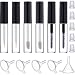 eBoot Empty Mascara Tube Eyeliner Bottle Lip Gloss Tubes Vials Containers with Wands Brushes and Rubber Inserts, Funnels for Castor Oil (4 ML)