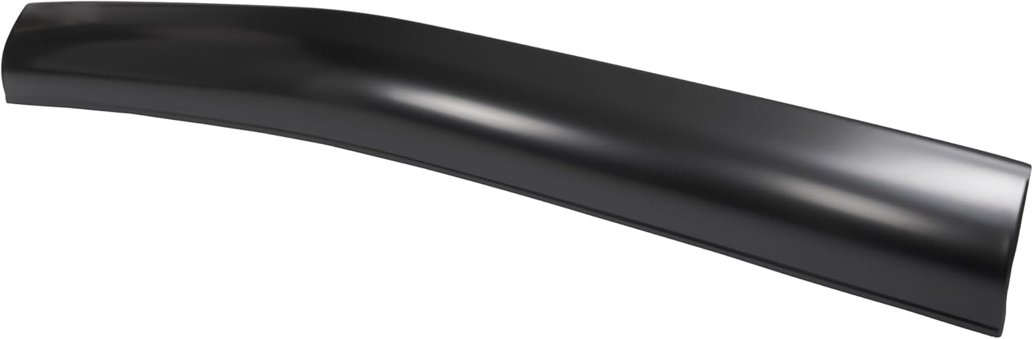 KUAFU Front and Rear Bumper Roll Pan Set of 2 Compatible with 1967-1972 Chevrolet C10 Panel/Pickup/Suburban Base with Light Kit Steel Electrophoresis Black (2Pcs)