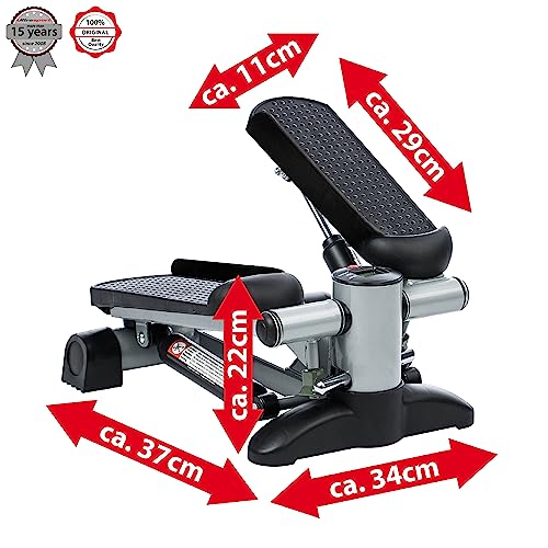 Stepper Ultrasport Swing Con Bande Di Allenamento - Attrezzo Fitness Per Casa, Computer LCD - Foto 7