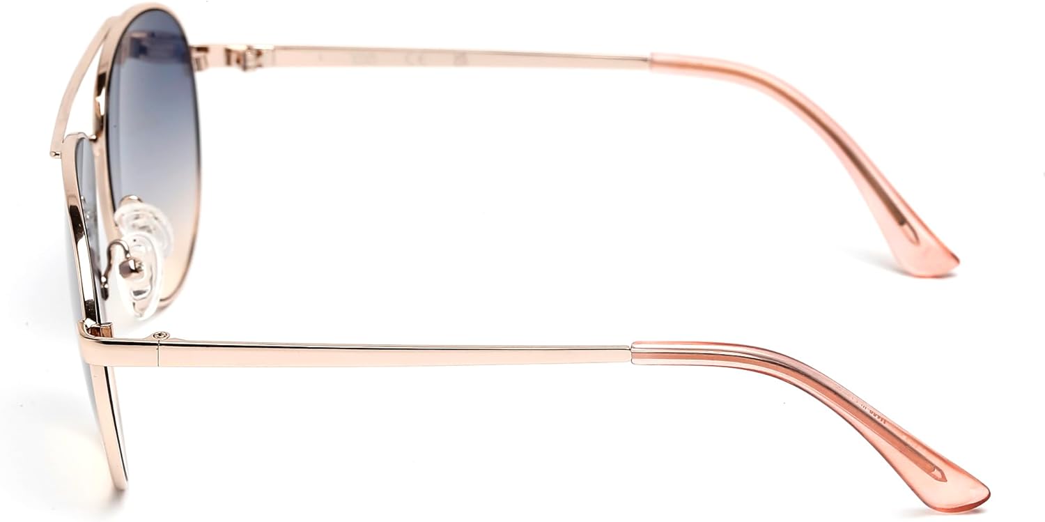 Exclusive Viva Women's Sunglasses, Gold/Gradient Blue - Image 3