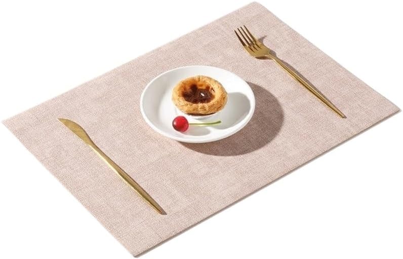 Leather Placemat Double-Sided Home Hotel Western Placemat Waterproof Thermal Insulation Mat(D)