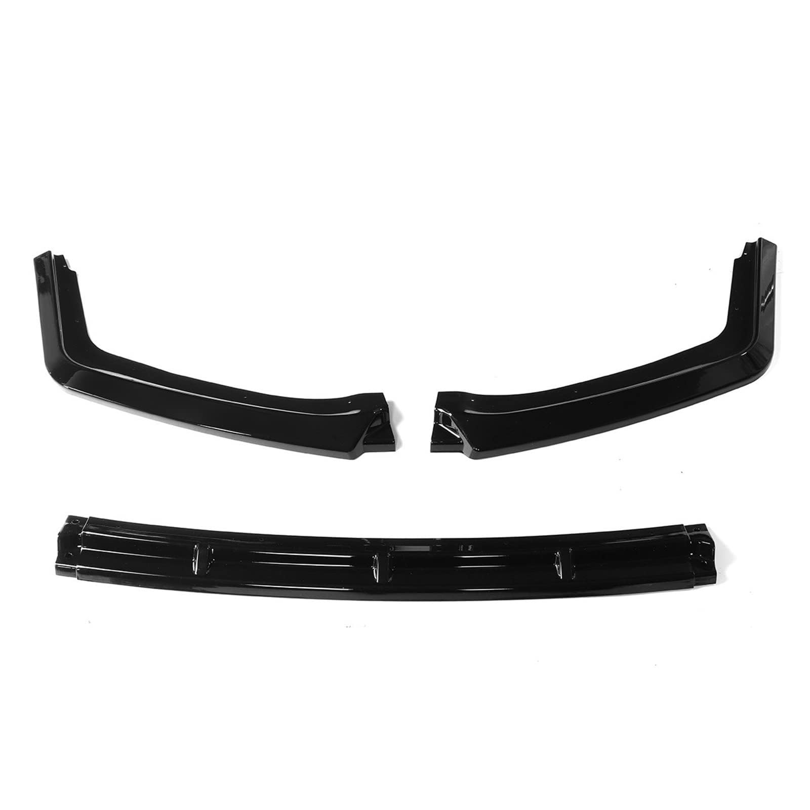 Compatible for Civic ，Compatible for Hatchback Si 2016-2021,Spoiler Body Kit,Guard Deflector Car Accessories,3pcs Front Bumper Lip Side Splitter(Glossy Black)