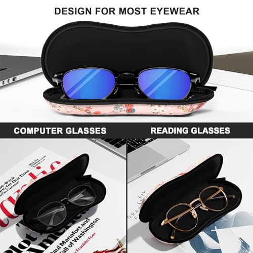Image of Sunglasses Soft Case, Ultra Light Portable Neoprene Zipper Glasses Case for Men Women