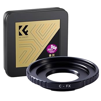 Amazon | K&F CONCEPT マウントアダプター Cマウント 富士