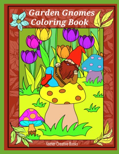 Garden Gnomes Coloring Book