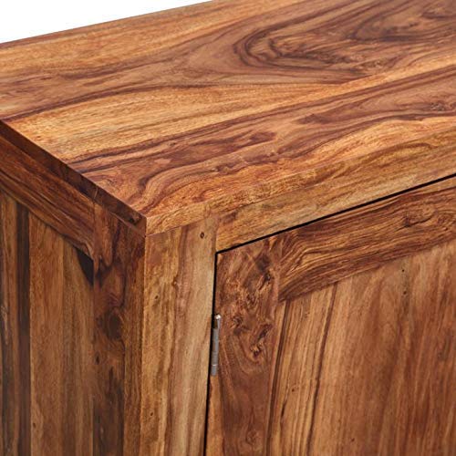 Image of COBRA CRAFT Sheesham Wood Multipurpose Tv Stand, TV Unit Cabinet, Wood tv Unit for Living Room with 5 Drawer and 2 Top Shelf Tv Stand for Living Room