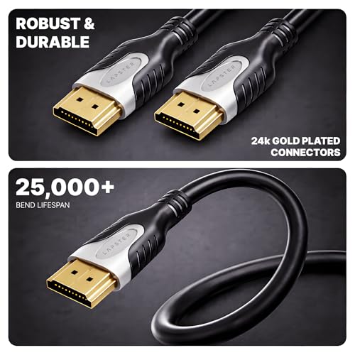 Image of Lapster Lync hdmi cable 1.5 meter with eARC, 4K@60Hz UHD,Compatible with Smart HDTV, Laptop, Monitor, Projector, eARC enable Soundbar