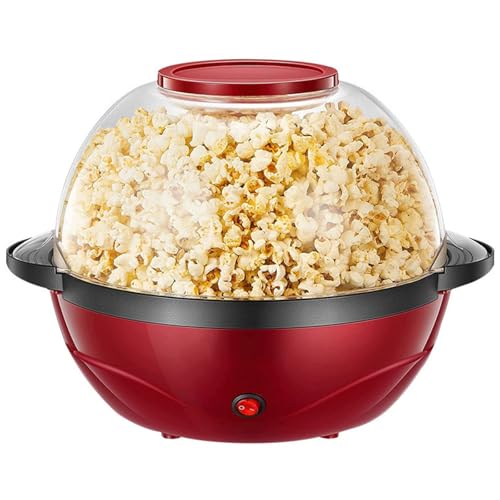 CAOJS Máquina para Hacer Palomitas de maíz de 3.6 L, Totalmente automática, con Revestimiento Antiadherente. Palomitas rápidas en 4 Minutos, para Noches de Cine y reuniones Familiares