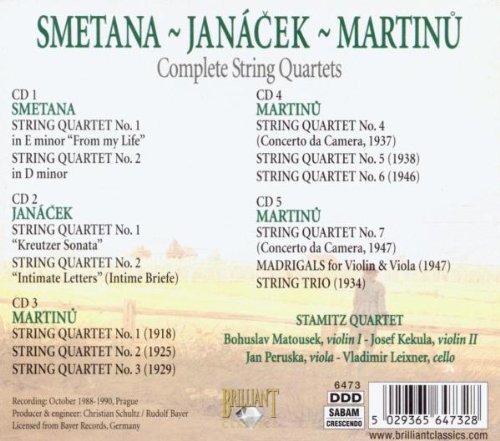 Czech Masters: Complete String Quartes