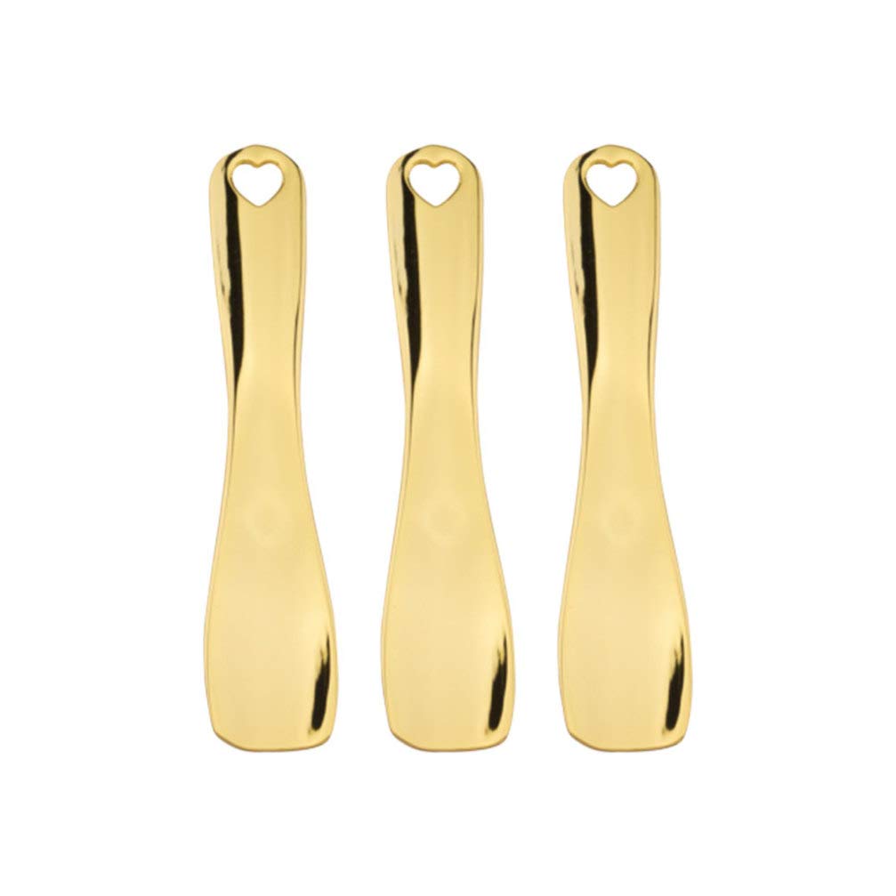 Golden Makeup Spatula Set for Face Cream & Mask Use