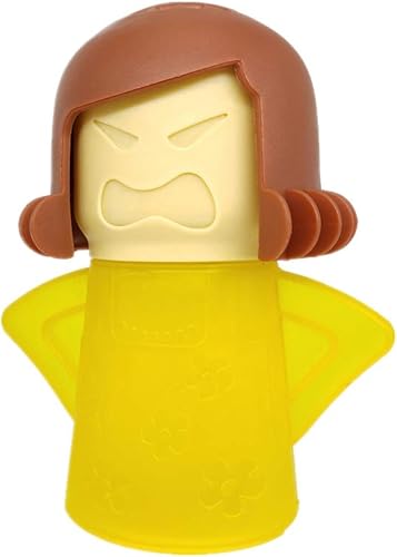 Miniatura 8 de Asltw Angry Mama Limpiador de horno microondas, dispositivo de cocina de vapor de acción rápida, solo tienes que añadir vinagre y agua (azul)