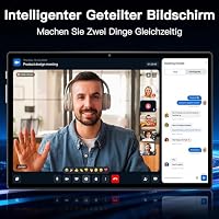 ZIOVO Tablet 10 Zoll Android 15 mit 30GB RAM+128GB ROM(TF 2TB), Gemini AI, 5G WLAN, Octa-Core 2.0GHz, Widevine L1, 8000mAh, BT 5.0, GPS, Face ID, Tablet mit Tastatur, Maus - Schwarz – Ansicht 9