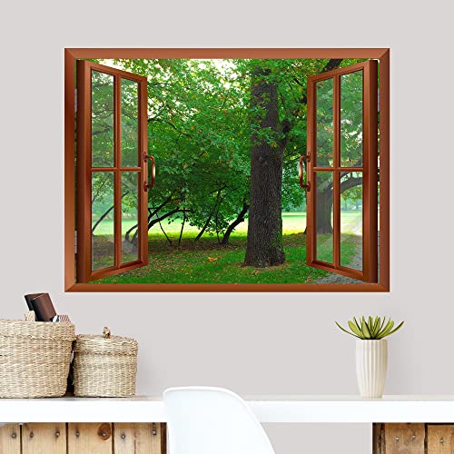 Wall Mural Removable World Map Wallpaper, Home Decor (36"X48", Green Trees - 1) #TOP2