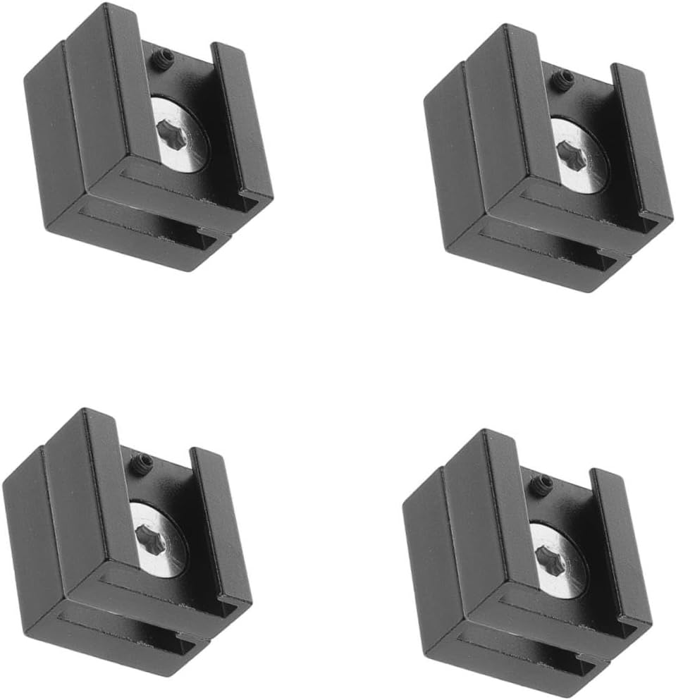 TEHAUX 4sets Hot Shoe Mount Adapter for DSLR Multi-Function Camera Accessory Mount Screw for Photography Enthusiasts