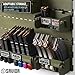 Savior Equipment Wall Rack System Universal Magazine Rack Holder Slat Wall Mount Display Organizer Hanger, Adjustable to Fit Most 9MM .45 Pistol 5.56 .308 Rifle Mags, Heavy-Duty Steel Construction