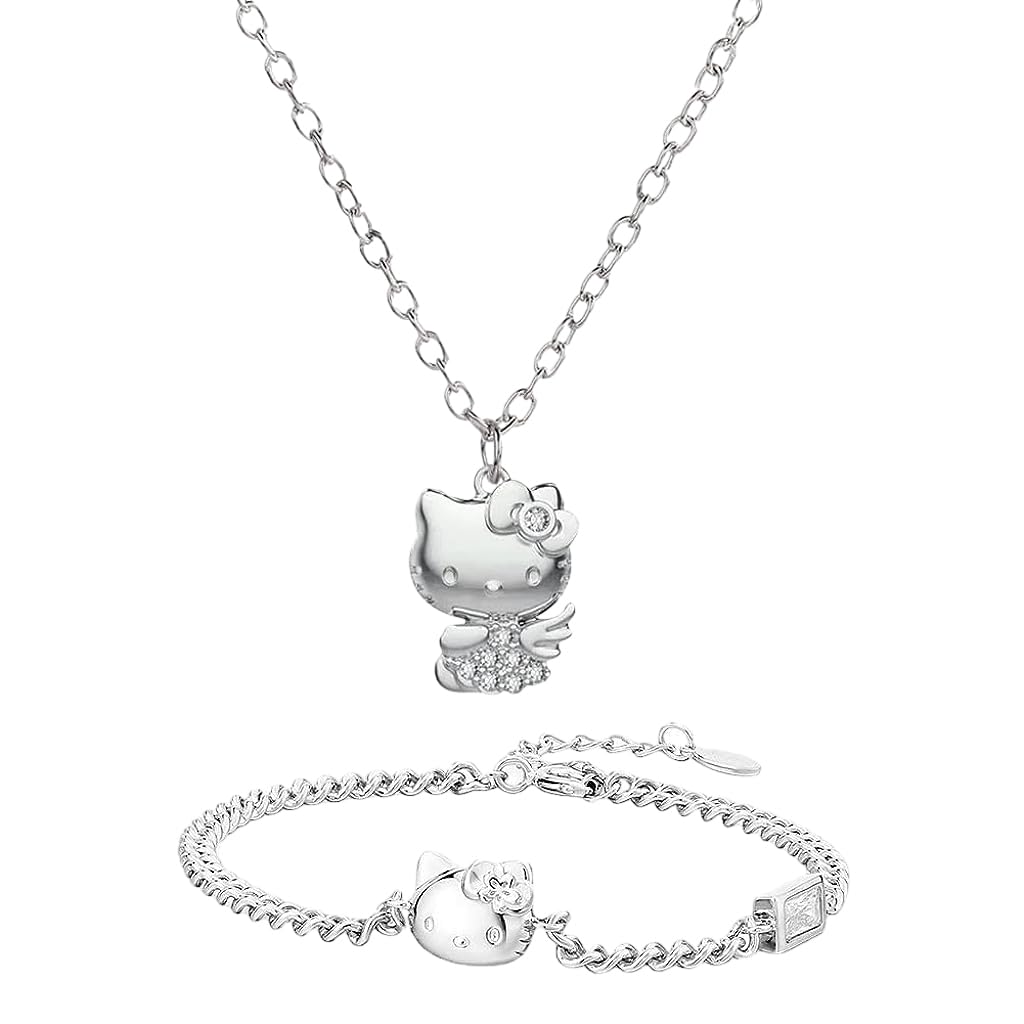 See full amazon price history chart for SANNIDHI® Hello Kitty Necklace & Bracelet Set for Girls Cartoon Hello Kitty Pendant Necklace & Bracelet for Girls, Jewellery Gift Birthday Gift for Girls SANNIDHI® Hello Kitty Necklace & Bracelet Set for Girls Cartoon Hello Kitty Pendant Necklace & Bracelet for Girls, Jewellery Gift Birthday Gift for Girls (B0C7C8ZR8B) Amazon Price History, Amazon Price Tracker