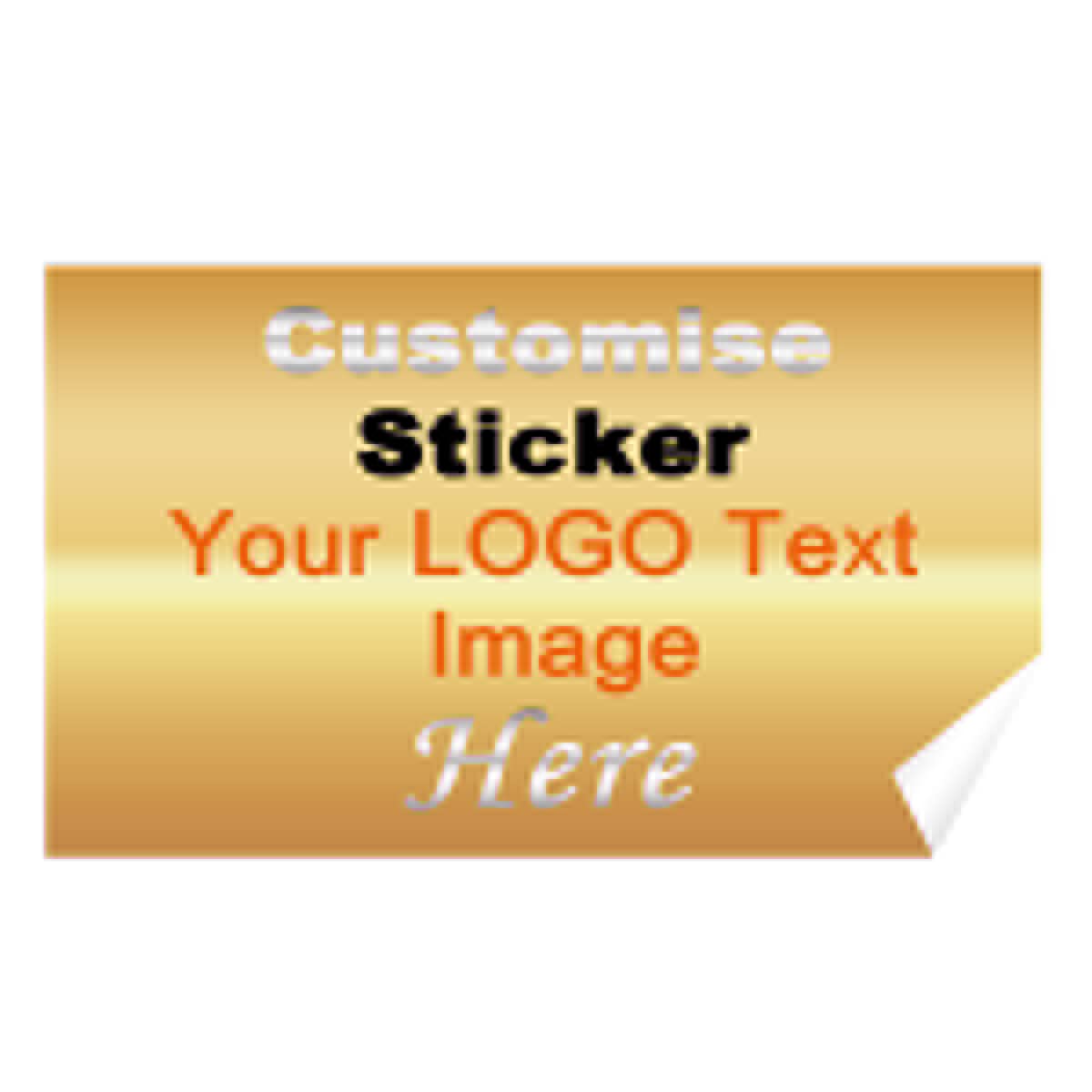 Personalised Stickers for Business Logo Customise Labels for Part Favor Wedding, Rectangle, 7.5x10cm, 2000