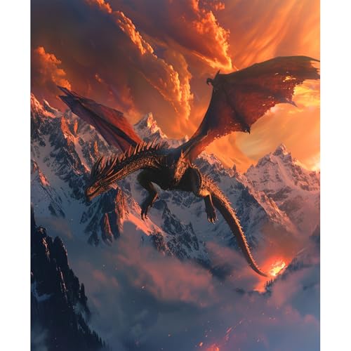 365CUSGIFTS Majestic Mountain Dragon Blanket by Symphique Team Soft Fleece and Sherpa, Warm Thick Throws for Bed, Comfy Washable Bedding Accent Blankets for Sofa Couch Chair