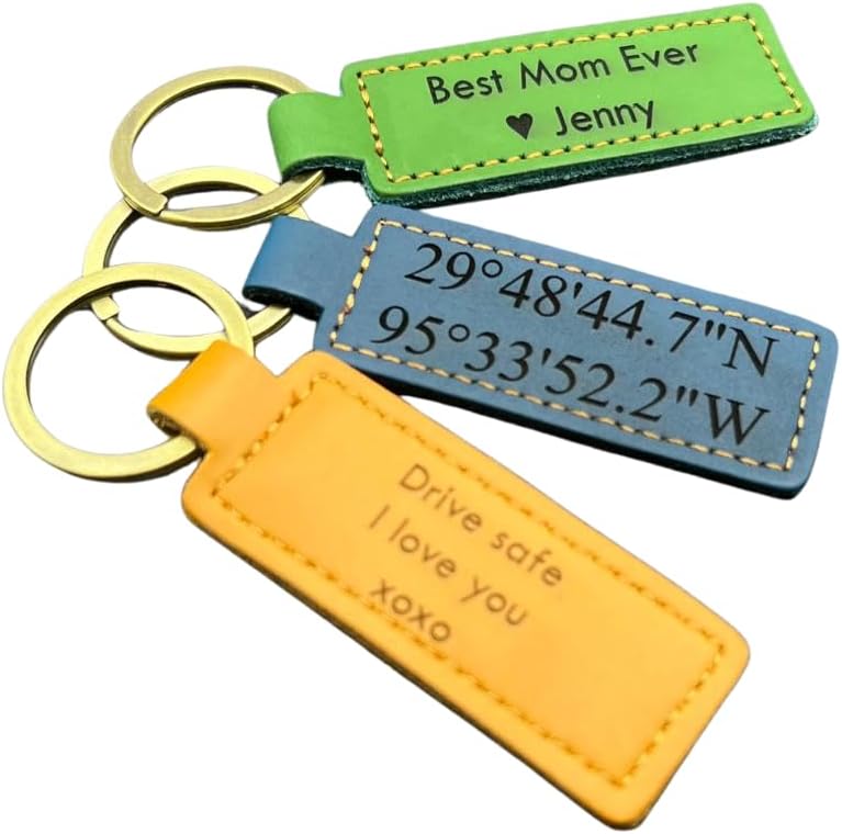Christmas Group Accessory Custom Leather Keyring Personalized Name Logo Emblem Text Keychain Friends Family Bulk Gifts Customized Key Tag - Image 5