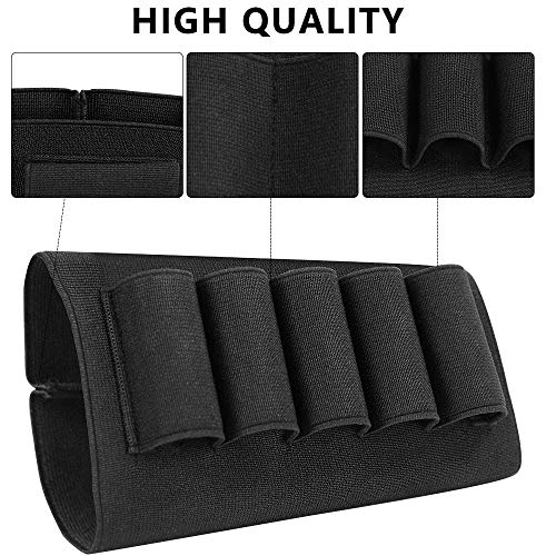 Butt Stocks For Shotguns - Stock Ammo Carrier - Shotgun Shell Holder - Shotshell Holder Buttstock Butt Stock Ammo Pouch Accessories Hunters Butt Stock For Butt Stock Black #TOP3