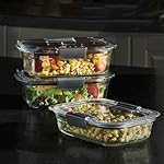 Rubbermaid Brilliance Glass Food Storage Containers, Assorted Sizes, Set of 9, BPA-Free, Leak-Proof, Clear - Image 2