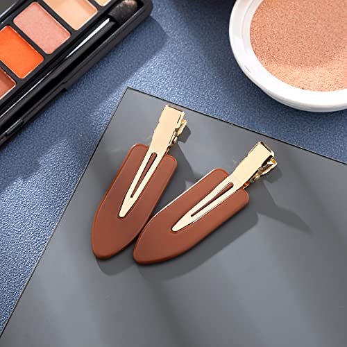 Yierso 8 Pcs No Bend Hair Clips No Crease Hair Clips Duckbill Clips No Dent Flat Claw Bangs Clip Alligator Hair Barrettes For Salon Hairstyle Women Girls Makeup Accessories (Black) #TOP2