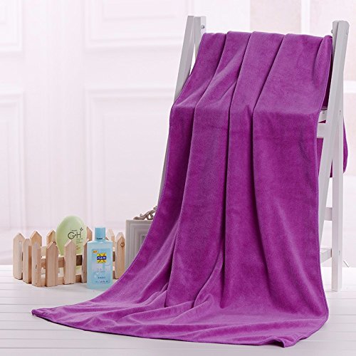 yupt personalidad cómodo suave toallas de baño, 70*140, morado