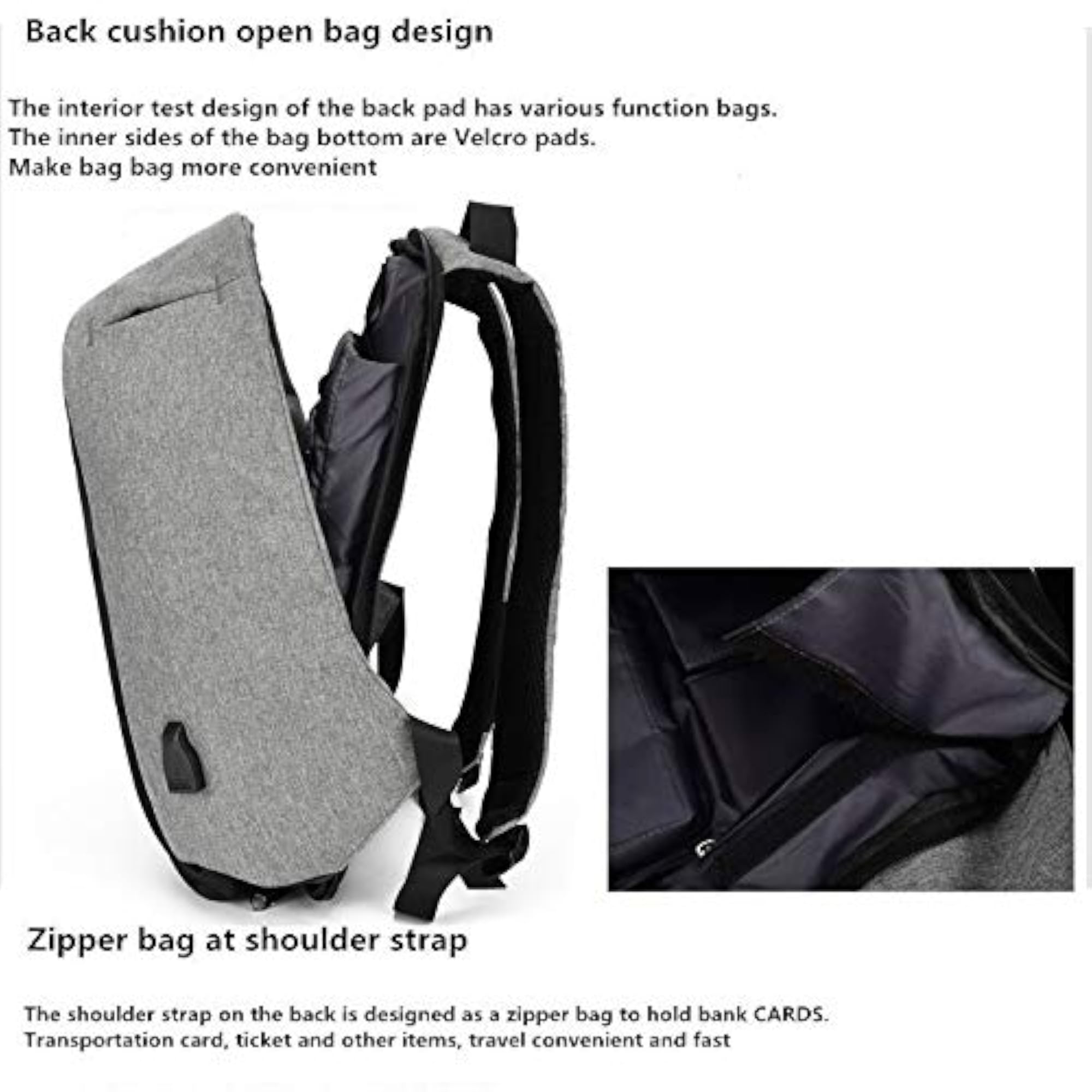 Anti-Theft Laptop Backpack, Large Capacity