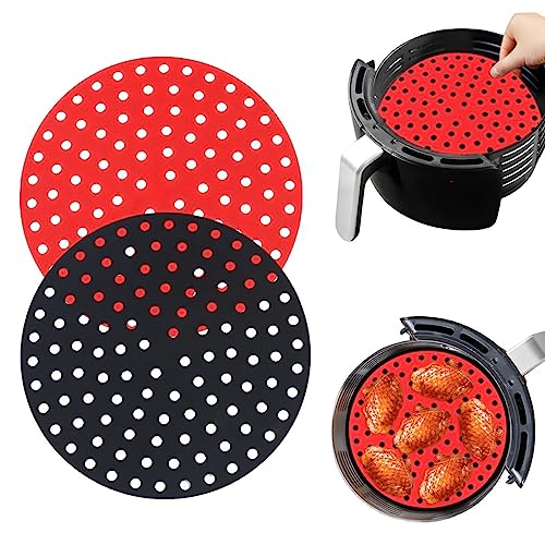 Forro Para Fritadeira a Ar Redonda de Silicone Reutilizável Livre de BPA Antiderrapante Tapete Redon