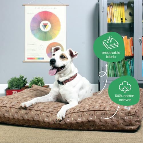 Molly Mutt Medium to Large Dog Bed Cover - Daysleeper Print - Measures 27”x36”x5’’ - 100% Cotton - Durable - Breathable - Sustainable - Machine Washable Dog Bed Cover by Molly Mutt - Image 4