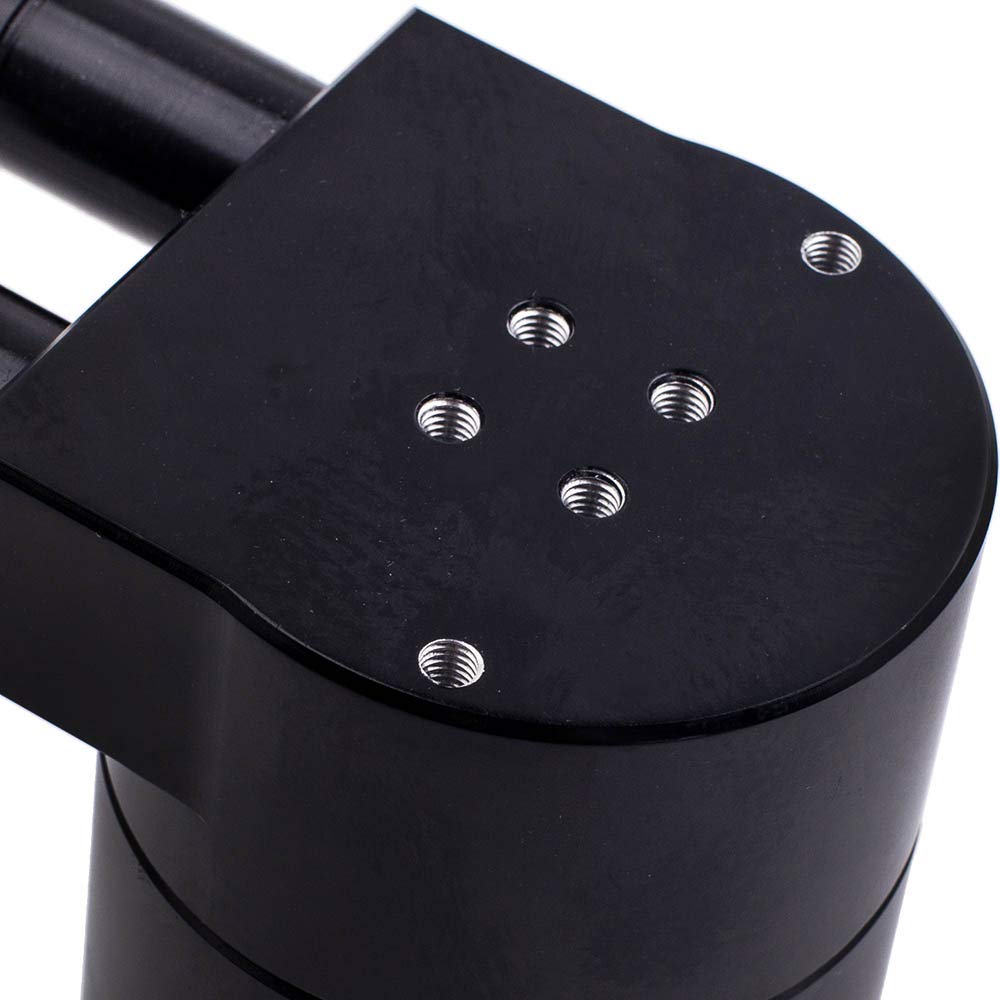 Black Billet Aluminum Oil Catch Can Tank Bottle for BMW N54 0.2L/200ml 19mm