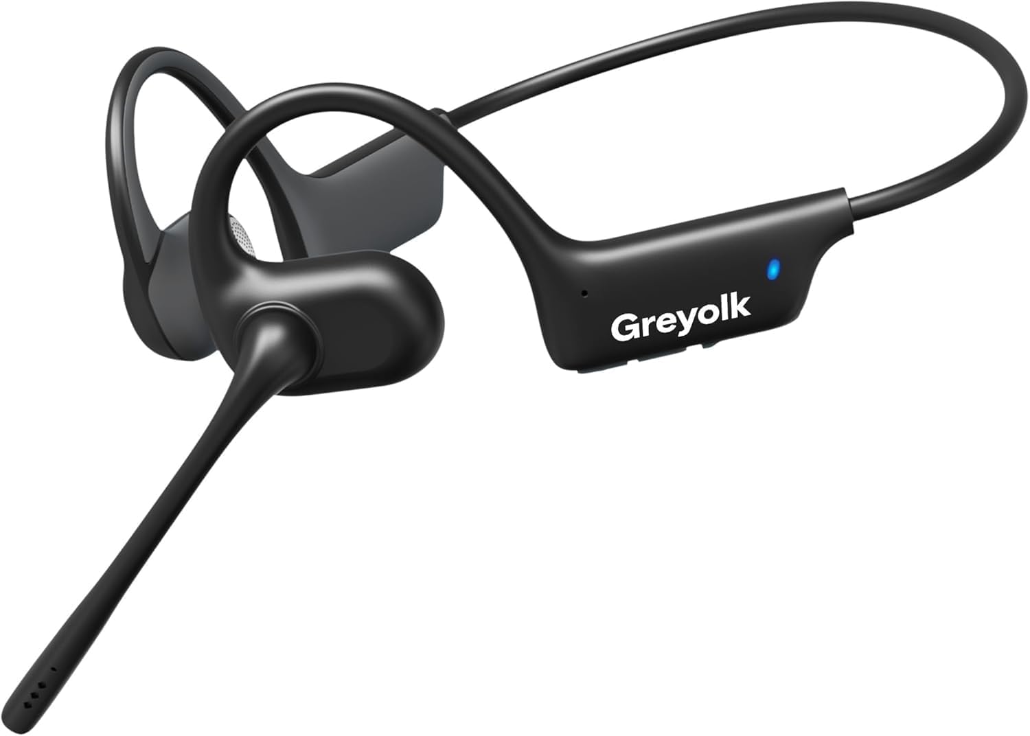Auriculares Bluetooth con diseño de oreja abierta, micrófono con cancelación de ruido AI, sonido estéreo de alta fidelidad, 32 g, batería de 10 horas, para trabajo, llamadas, reuniones, color