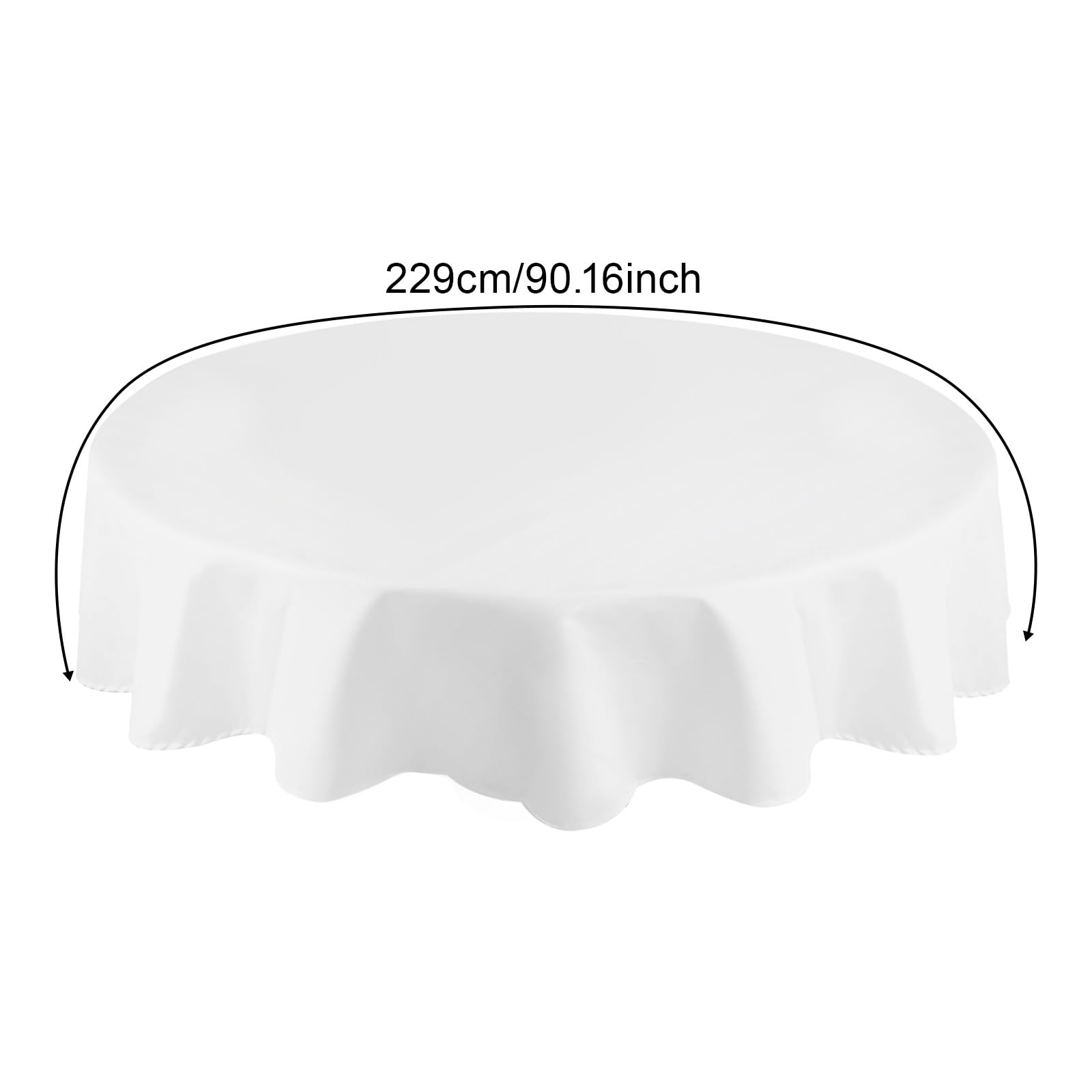 10 manteles de mesa, mantel redondo de 90 pulgadas, manteles lavables para bodas, cumpleaños