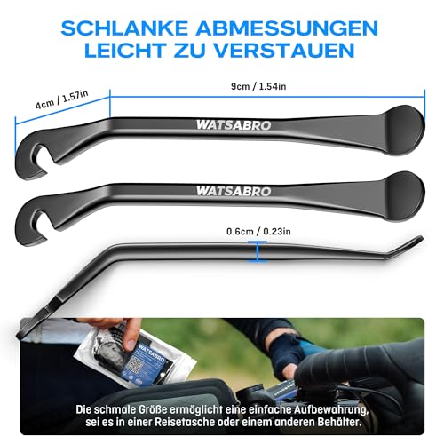 WATSABRO Reifenheber Fahrrad, 3 Stück Metall Reifenheber – Ansicht 6