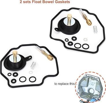 Carburetor Kit Carburetor Kit for Yamaha Virago 535 500 XV535 XV500 XV Carburetor Kit with Piston Shut-off Float Needle Parts
