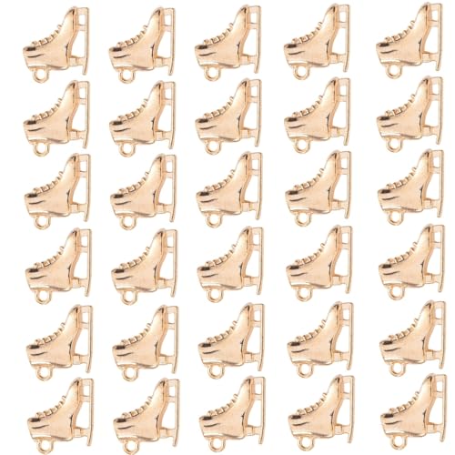 30Pcs Elegant Ice Skate Charm Pendant Perfect For Custom Earrings And Anklets