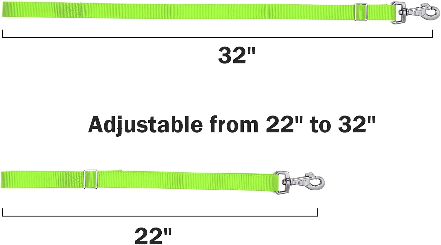 Rosemarie Horse Bucket Strap Hangers,Horse Suppliers Adjustable Nylon Straps up to 700 lbs for Hay Nets, Water Buckets,Hanging-Pratical and Easy Use(4 Pack) (Green) image 2