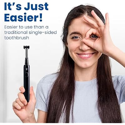 Triple Bristle Max Sonic | 3 Sided Toothbrush w/ 4 Modes | Dentist Created & Approved Triple Sided | Soft Charcoal Infused Nylon Bristles | Rechargeable & Waterproof