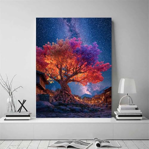 Peintures murales spatiales et nature féerique pour votre salon